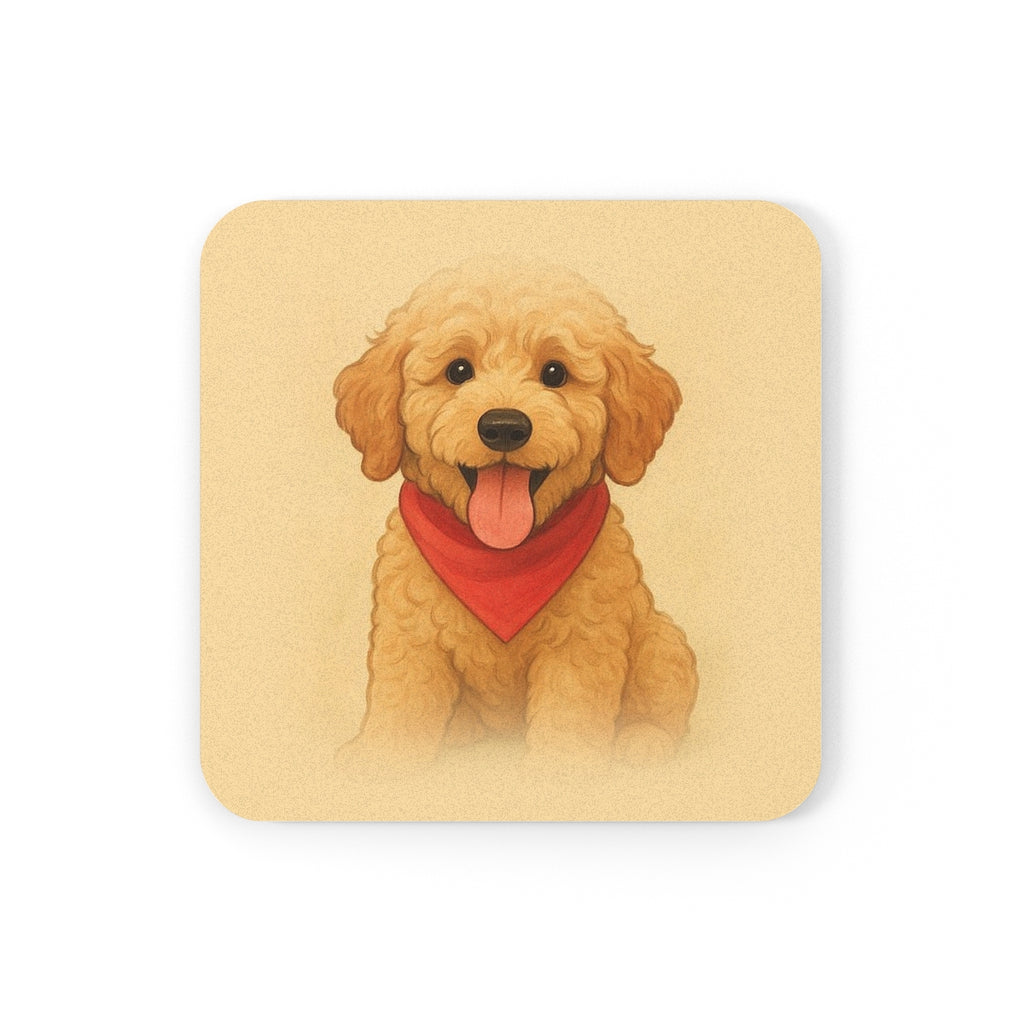 Custom Pet Portrait Cork Coaster — Your Dog or Cat's Photo