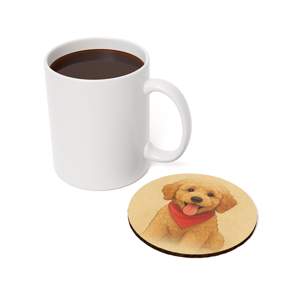 Custom Pet Portrait Cork Coaster — Your Dog or Cat's Photo
