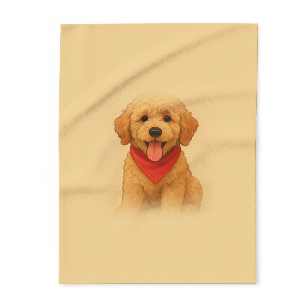 Pet portrait blanket, full view