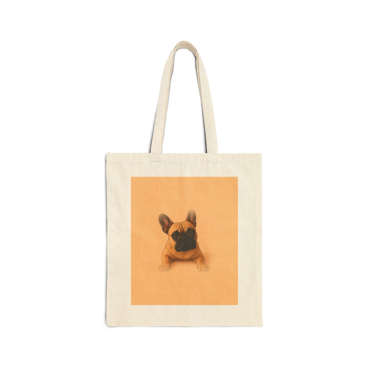 Pet portrait tote bag, front