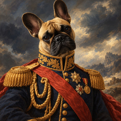 A pet illustrated as The Officer