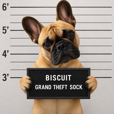 A pet illustrated as Most Wanted